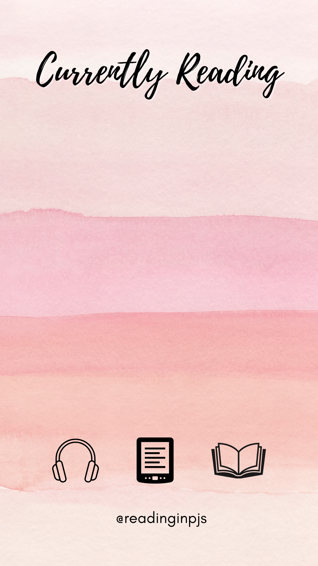 Currently Reading Templates for Instagram Stories - Reading in PJs
