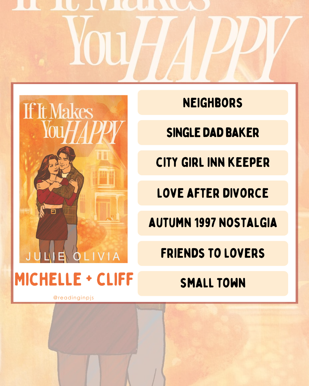 If It Makes You Happy by Julie Olivia_Romance book review by Reading in PJs If It Makes You Happy by Julie Olivia_Romance book review by Reading in PJs